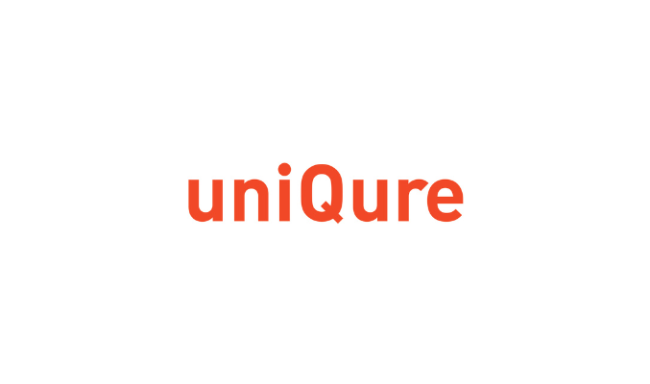 uniQure logo on white background